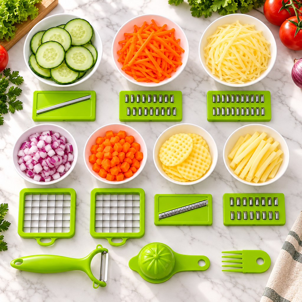Coupe-Légumes Multifonction 15 en 1 🥕