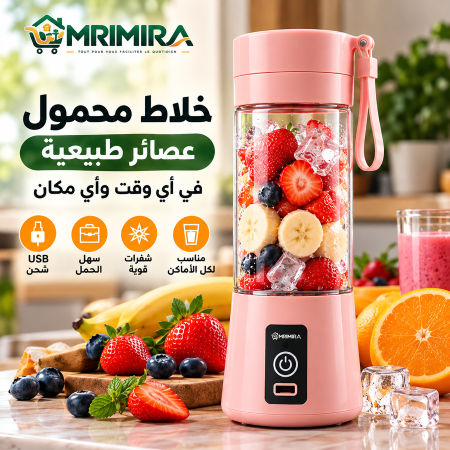 خلاط محمول قابل للشحن USB 🍓